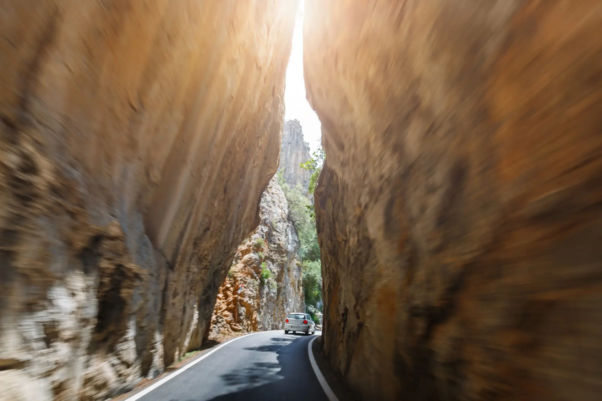 Vertical Drama Series Production Service in Mallorca highway between the rocks in mallorca
