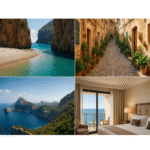 beach, old city, mallorca